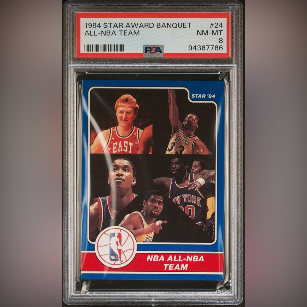 1984 Star Award Banquet All-NBA Team #24 PSA 8